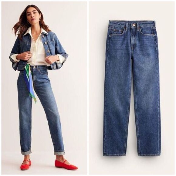 Boden High Rise Straight Jean Size 30 - Picture 1 of 7